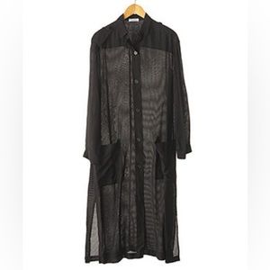 Anine Bing Black Sheer Dress